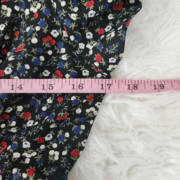 Lulus Poet's Dream Black Floral Print Mini Dress. Size Medium. New without tags. - Picture 6 of 10